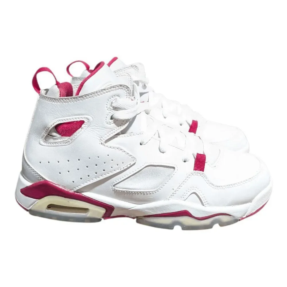 NIKE Air Jordan Fight Club 91 'White Pure Platinum Sail Mystic Hibiscus' Size 6Y